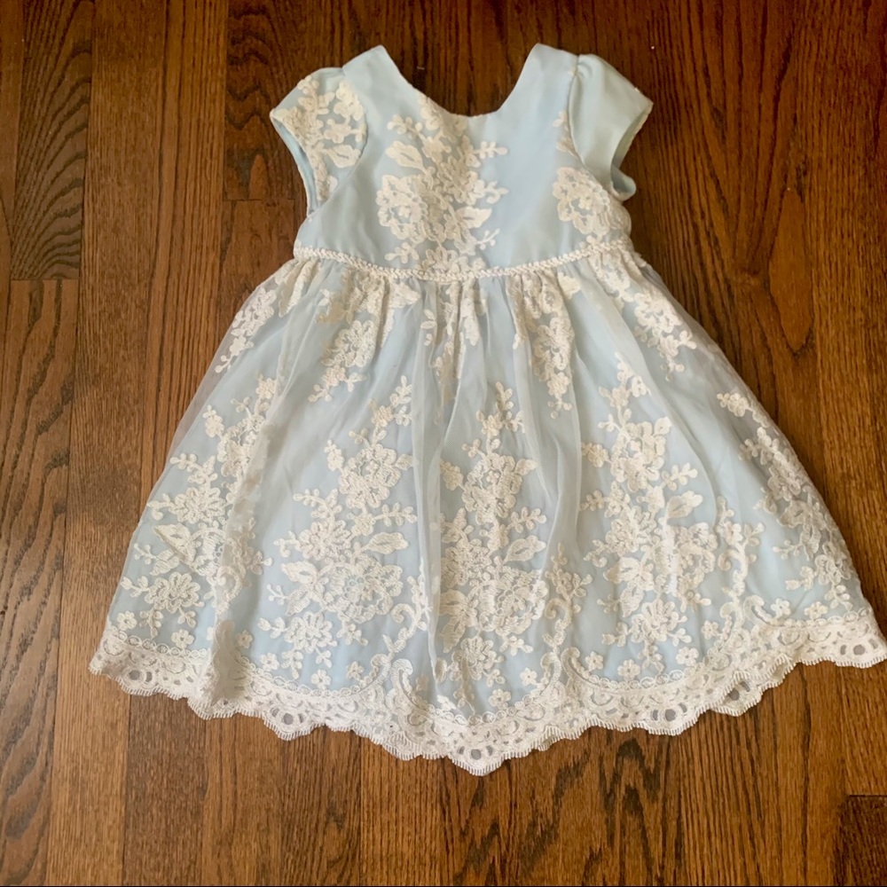 Blue lace dress 3T